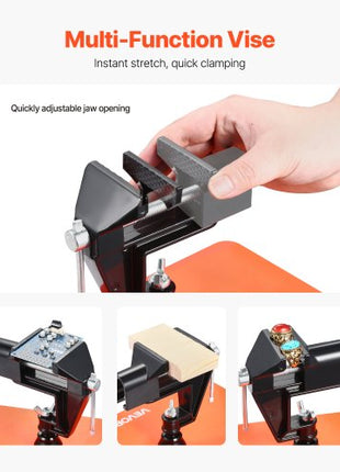 Magnetic Helping Hands Soldering Station, 4 Arms Third Hand Tool, with Vise, 3X LED Magnifying Lamp, 4 PCB Holder & 360 Hot Air Gun Holder, Soldering Helper for Electronic Repair Craft Hobby DIY