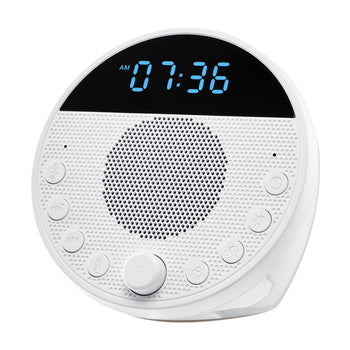 Sound Machine, 18 Soothing Sleep Sounds, 7-Color Night Light, 6-in-1 White Noise Sound Machine with Dual Alarms, APP, Auto-Off Timer and Memory Function, for Baby, Adults, Home, Office & Travel