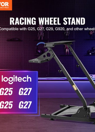 G920 Racing Steering Wheel Stand Shifter Mount fit for Logitech G27 G25 G29 Gaming Wheel Stand Wheel Pedals NOT Included Racing Wheel Stand