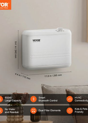 Scent Air Machine, 850ml Bluetooth Smart Essential Oil Diffuser, 5000sq.ft Waterless HVAC Scent Diffuser with Cold Air Technology, Aromatherapy Diffuser Machine for Home, Office, Hotel