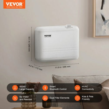 Scent Air Machine, 850ml Bluetooth Smart Essential Oil Diffuser, 5000sq.ft Waterless HVAC Scent Diffuser with Cold Air Technology, Aromatherapy Diffuser Machine for Home, Office, Hotel