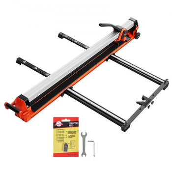 47.2-Inch Manual Tile Cutter, Upgraded Rail and Sliding Head, Precision Alignment Guide, Tungsten Carbide Cutting Wheel, Support Legs with Swivel Wheels, for DIY Pros, Ceramic, Floor, Wall Tiles