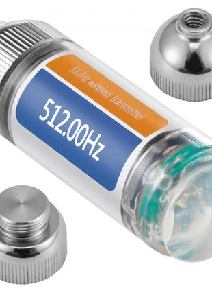 512HZ Sonde 8/5\" and 1/4-20\" Connectors Rigid Drain Locator for Locating & Detecting Small Sewer & Pipelines, Silver