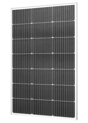 100W Monocrystalline Solar Panel, 23% High-Efficiency Mono PV Module with Stable MC4 Output & Aluminum Frame, IP65 Waterproof Solar Panel for Car Boat RV Flat Rooftop Off-Grid Applications