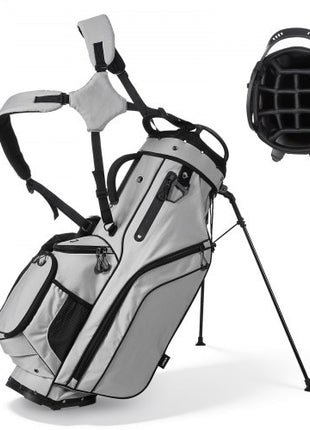 Golf Cart Bag, 14 Way Top Divider Organizer, 2-in-1 Golf Club Bag with Full-length Divider, Dual Shoulder Straps, Support Legs, Rain Hood, Storage Pockets, Lightweight Polyester for Men & Women