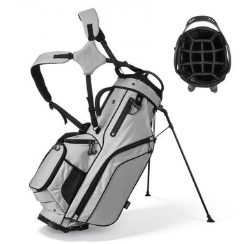 Golf Cart Bag, 14 Way Top Divider Organizer, 2-in-1 Golf Club Bag with Full-length Divider, Dual Shoulder Straps, Support Legs, Rain Hood, Storage Pockets, Lightweight Polyester for Men & Women
