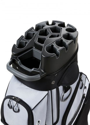 Golf Cart Bag, 14 Way Top Divider Organizer, Golf Club Bag with Full-length Divider, Handles, Storage Pockets, Shoulder Strap, Rain Hood, Smooth Zippers, Lightweight Polyester for Men & Women