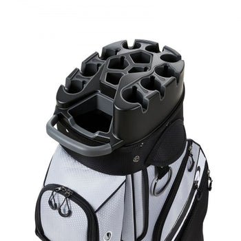 Golf Cart Bag, 14 Way Top Divider Organizer, Golf Club Bag with Full-length Divider, Handles, Storage Pockets, Shoulder Strap, Rain Hood, Smooth Zippers, Lightweight Polyester for Men & Women