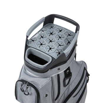Golf Cart Bag, 15 Way Top Divider Organizer, Golf Club Bag with Full-length Divider, Rain Hood, Storage Pockets, Shoulder Strap, High-Strength Polyester, Silicone Head Protection for Men & Women