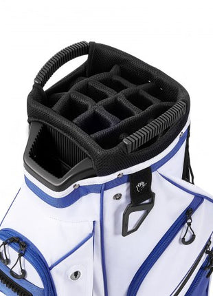 Golf Cart Bag, 15 Way Top Divider Organizer, Golf Club Bag with Full-length Divider, Storage Pockets, Ergonomic Shoulder Strap, Rain Hood, Smooth Zippers, Lightweight Polyester for Men & Women