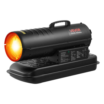 45000 BTU Forced Air Kerosene Diesel Heater, Portable Torpedo Space Heater with Handle, Blower-Type for Jobsite/Garage/Warehouse/Workshop Construction /Outdoor Heating,Black