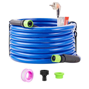 30ft Heated Water Hose for RV, Heated Drinking Water Hose Antifreeze to -45°F, Automatic Self-regulating, 5/8" I.D. with 3/4" GHT Adapter, Lead and BPA Free