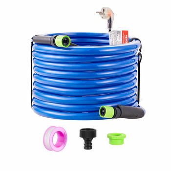 50ft Heated Water Hose for RV, Heated Drinking Water Hose Antifreeze to -45°F, Automatic Self-regulating, 5/8" I.D. with 3/4" GHT Adapter, Lead and BPA Free