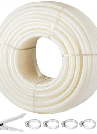 PEX Pipe, 1 Inch x 500 FT PEX Tubing, Non Oxygen Barrier White PEX-B Pipe, Flexible PEX Water Line for RV Sewer Hose, Plumbing, Radiant Heating