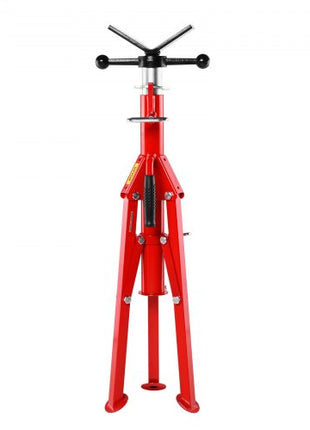V Head Pipe Stand Adjustable Height 28-52 Inch, Pipe Jack Stands 2500 LB. Capacity,Folding Portable Pipe Stands 1/2 to 12 Inch Pipe Supporting,Steel Jack Stands
