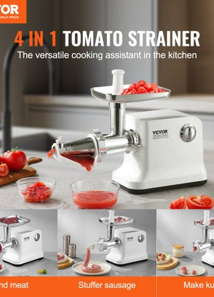 Electric Tomato Strainer, 700W Tomato Sauce Maker Machine, 5.5 LBS/Min Food Strainer and Sauce Maker, Pure Copper Motor Food Mill with Reverse Function for Tomato Strawberry Blueberry Sauce
