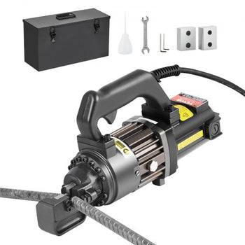Electric Hydraulic Rebar Cutter, 1000W Portable Rebar Cutter, Cutting up to 5/8 Inch (4-16mm) #5 Rebar within 2 Seconds, High Power Steel Rebar Cutter with Oil Can Rich Accessories,Black RC-16