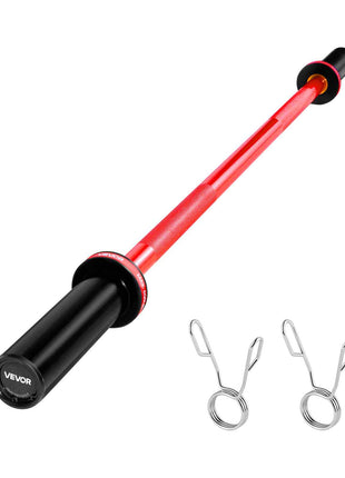 4FT Barbell Bar, Fits 2-Inch Weight Plates, Barbell Bar with Knurled Grip for Strength Training, Weightlifting, Squat, Deadlift, Bench Press, Curl, Overhead Press, 550lbs/226kg Capacity