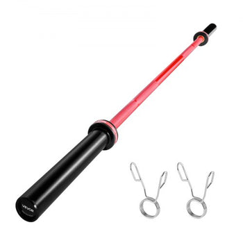 6FT Barbell Bar, Fits 2-Inch Weight Plates, Barbell Bar with Knurled Grip for Strength Training, Weightlifting, Squat, Deadlift, Bench Press, Curl, Overhead Press, 700lbs/317kg Capacity