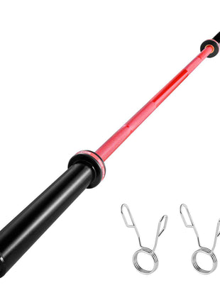 6FT Barbell Bar, Fits 2-Inch Weight Plates, Barbell Bar with Knurled Grip for Strength Training, Weightlifting, Squat, Deadlift, Bench Press, Curl, Overhead Press, 700lbs/317kg Capacity