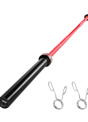 7FT Barbell Bar, Fits 2-Inch Weight Plates, Barbell Bar with Knurled Grip for Strength Training, Weightlifting, Squat, Deadlift, Bench Press, Curl, Overhead Press, 1000lbs/453kg Capacity