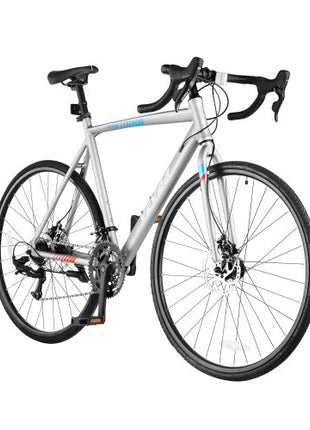Road Bike, 700C Wheels Racing Bike, L-TWOO 14 Speeds Drivetrain City Commuter Road Bicycle, Urban Adult Sport Bike with Lightweight Aluminum Alloy Frame, Drop Bar, Disc Brake, for Men Women