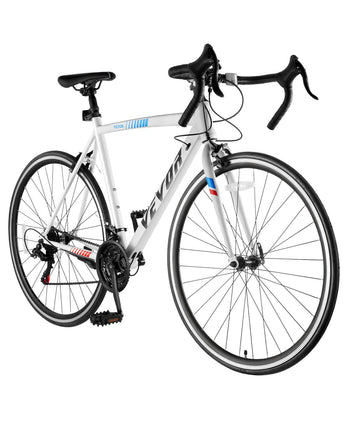Road Bike, 700C Wheels Racing Bike, SHIMANO 21 Speeds Drivetrain City Commuter Road Bicycle, Urban Adult Sport Bicycle with Carbon Steel Frame, Drop Bar, Caliper Brake, for Men and Women