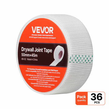 Drywall Mesh Tape, 1.97 inch W x 147.64 ft L Self-Adhesive Fiberglass Drywall Joint Tape, 36 Rolls Dry Wall Patch for Easy Sheetrock Ceiling Crack Repair, to Achieve Smooth Even Wall Surface