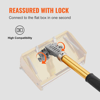 Gold aluminum locking mechanism for flat box connection, featuring high compatibility and durable construction.