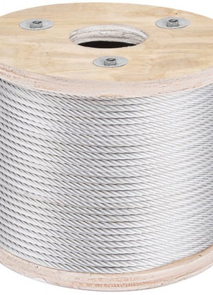 304 Stainless Steel Wire Rope Cable, 3/16", 7x19, 250 ft reel