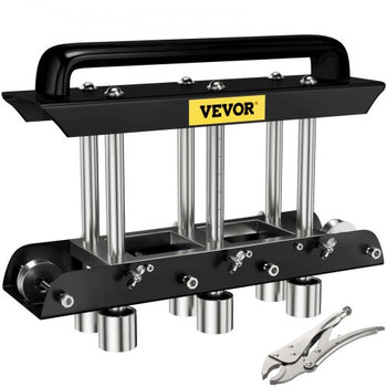 Three-Station Edge Roller, Large Radius, 0-90° Bending Angle Sheet Metal Brake, Quickly Adjusts for Making 0.63\"-5.7\" Bends in 30-19 Gauge Steel, for Clean Crisp Bends in Metal Roofing Materia