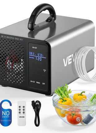 Ozone Generator, 36000mg/h Commercial Ozone Machine, with 15s Delayed Start & Area-Based Timer & LCD Touchscreen Display, Industrial Deodorizer for Car, Smoke, Home Odors, Up to 3200 sq.ft