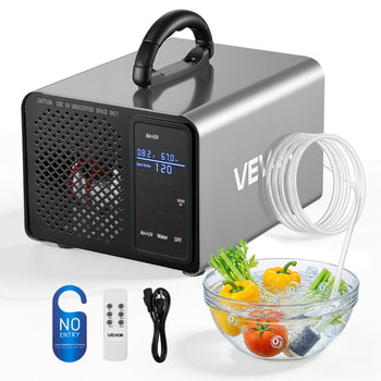 Ozone Generator, 36000mg/h Commercial Ozone Machine, with 15s Delayed Start & Area-Based Timer & LCD Touchscreen Display, Industrial Deodorizer for Car, Smoke, Home Odors, Up to 3200 sq.ft