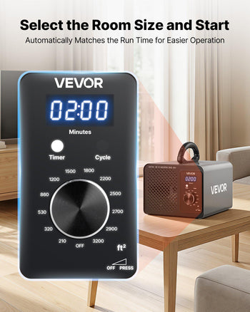 Ozone Generator, 36000mg/h Commercial Ozone Machine, 15s Delayed Start & Timer & Rotary Encoder Knob & Odor-Treatment Cycle Mode, Industrial Deodorizer for Car, Smoke Odorss,Up to 3200 sq.ft
