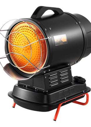 70000 BTU Radiant Kerosene Diesel Heater, Portable Industrial Space Heater with Adjustable Temp & Handle, Ideal for Jobsite/Garage/Warehouse/Workshop Construction Heating,Black
