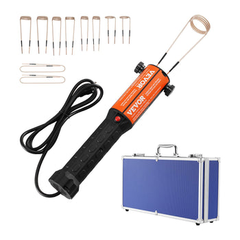 Magnetic Induction Heater Kit, 1000w 110V Portable Hand-held Induction Heater with 10PCS Induction Coils, No-Flame Induction Heater Bolt Remover with Case, Fit for Removing Rusty Bolts & Nuts