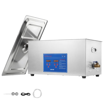Ultrasonic Cleaner 22L-Class Capacity Ultrasonic Parts Cleaner 40kHz, Digital Time and Temp Control, Stainless Steel Ultra Sonic Cleaning Machine with Cleaning Baskets, for Auto Parts, Glasses