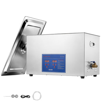Ultrasonic Cleaner 30L-Class Capacity Ultrasonic Parts Cleaner 40kHz, Digital Time and Temp Control, Stainless Steel Ultra Sonic Cleaning Machine with Cleaning Baskets, for Auto Parts, Glasses