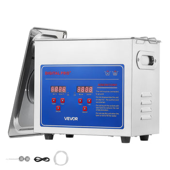 Ultrasonic Cleaner 3L-Class Capacity Ultrasonic Parts Cleaner 40kHz, Digital Time and Temp Control, Stainless Steel Ultra Sonic Cleaning Machine with Cleaning Baskets, for Jewelry, Small Items
