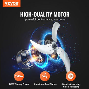 Drum Fan, 24 Inch High Velocity Industrial Shop Fan, Heavy Duty Commercial Use 3-Speed 8600CFM, 360°Adjustable Tilting,0-2h Timer Industrial Floor Fan for Warehouse,Workshop,Factory, Basement
