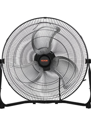 Floor Fan, 3 Speeds High Velocity Heavy Duty 18 Inch Industrial Fan, 4000 CFM 360° Adjustable Tilt 19.69 ft/sec Airflow Large Metal Fan, for Home, Gym, Office, Garage, Commercial Shop & Bedroom