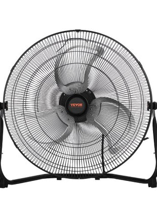 Floor Fan, 3 Speeds High Velocity Heavy Duty 20 Inch Industrial Fan, 4800 CFM 360° Adjustable Tilt 21.33 ft/sec Airflow Large Metal Fan, for Home, Gym, Office, Garage, Commercial Shop & Bedroom