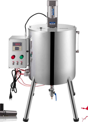 Heating Mixing Filling Machine, 30L/7.9 Gal Lipstick Filling Machine, 35W Lipstick Filler, Heating and Stirring Filling Machine with Stirrer for Cosmetics, Drink, Lipstick, Wax and Nail Polish