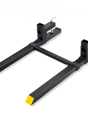 Pallet Forks, 2000 lbs Clamp on Pallet Forks, 43" Total Length Tractor Bucket Forks with Adjustable Stabilizer bar, Heavy Duty Pallet Forks for Tractor Attachments, Skid Steer, Loader Bucket