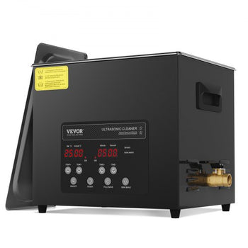 10L Ultra Sonic Cleaner, 240W Digital Ultrasonic Cleaning Machine with Gentle Mode & Upgraded Degassing, 40kHz Industrial Ultrasound Cleaner with Heater & Timer for Retainer, Jewelry, Tools