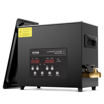 6L Ultra Sonic Cleaner, 180W Digital Ultrasonic Cleaning Machine with Gentle Mode & Upgraded Degassing, 40kHz Industrial Ultrasound Cleaner with Heater & Timer for Retainer, Jewelry, Tools