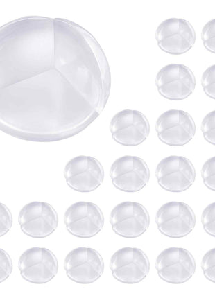 Corner Protectors Baby Proofing, 24 Pack, Clear & Transparent Table Corner Guards Covers for Baby Safety, 1.34-inch Depth, 0.28-inch Thickness, Strong Adhesive, Cushion for Furniture Sharp Edges