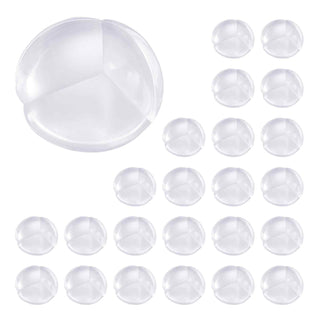 Corner Protectors Baby Proofing, 24 Pack, Clear & Transparent Table Corner Guards Covers for Baby Safety, 1.34-inch Depth, 0.28-inch Thickness, Strong Adhesive, Cushion for Furniture Sharp Edges