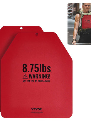 Weight Vest Plates, 8.75 LB Pairs, Premium Steel Weighted plates, Contoured Ergonomic Fit – WODs, Additional Weight for Weight Vests, for Strength Training, Running, Fitness, Heavy Workouts