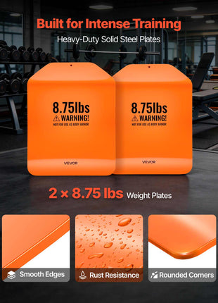Curved Weight Vest Plates, 8.75 LB Pairs, Premium Steel Tactical Weighted Plates for Vest, Ergonomic Design, for Strength Endurance Training, Running, Jogging, Fitness, Heavy Workouts